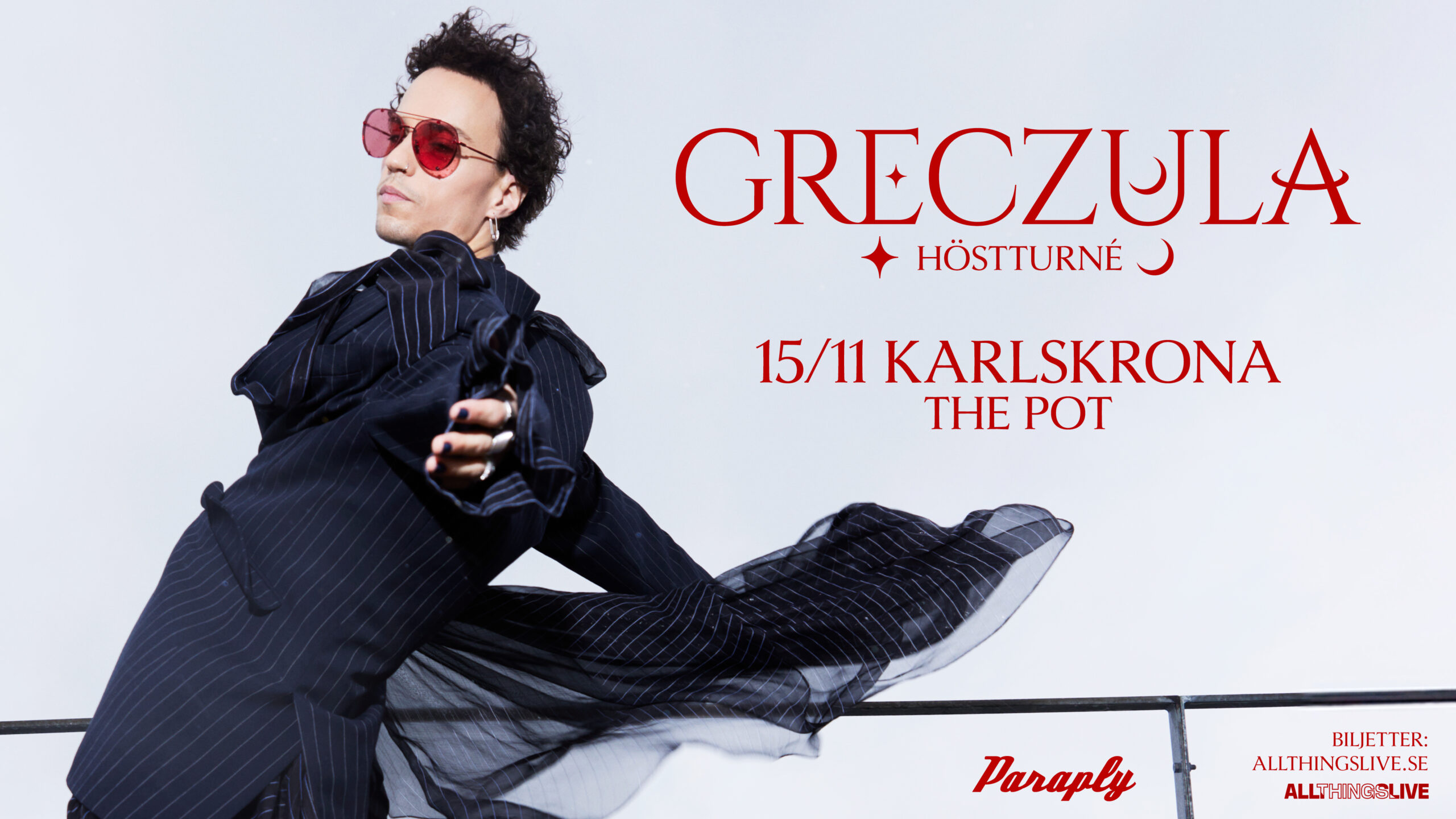 Omslagsbild Greczula Höstturné. 15 november, The Pot, Karlskrona.